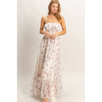 Smocked Floral Maxi Dress
