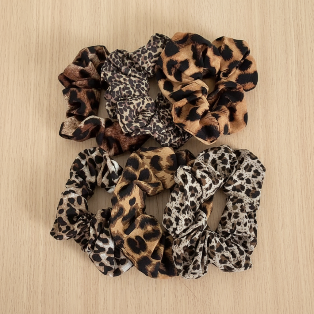 Leopard Scrunchies