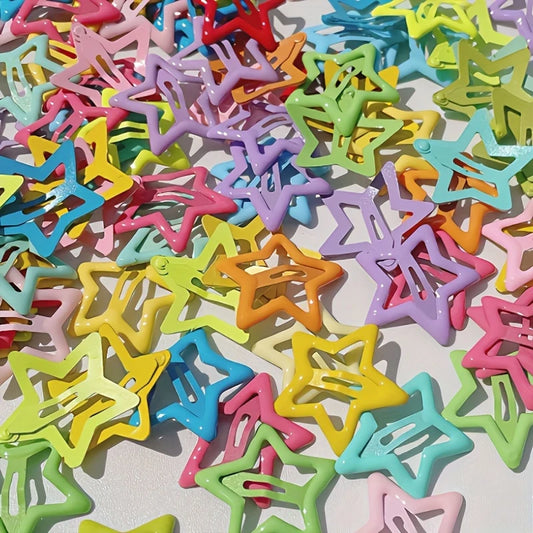 Multicolored Star Hair Clip